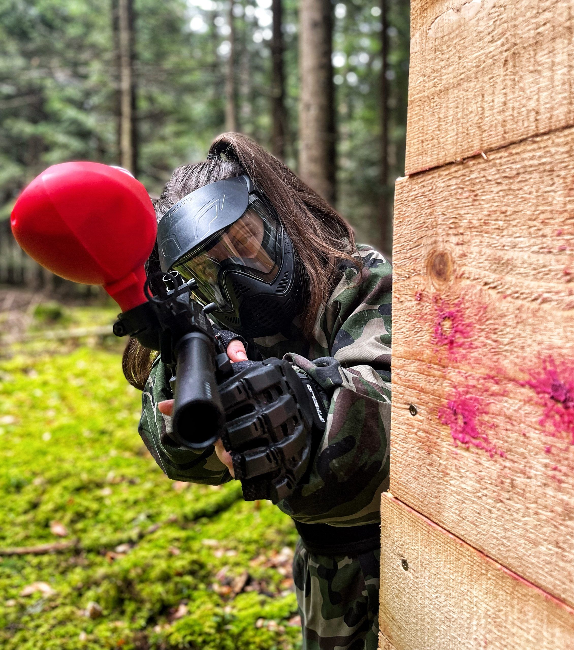 Exciting paintball adventure at Dvorec Lesje